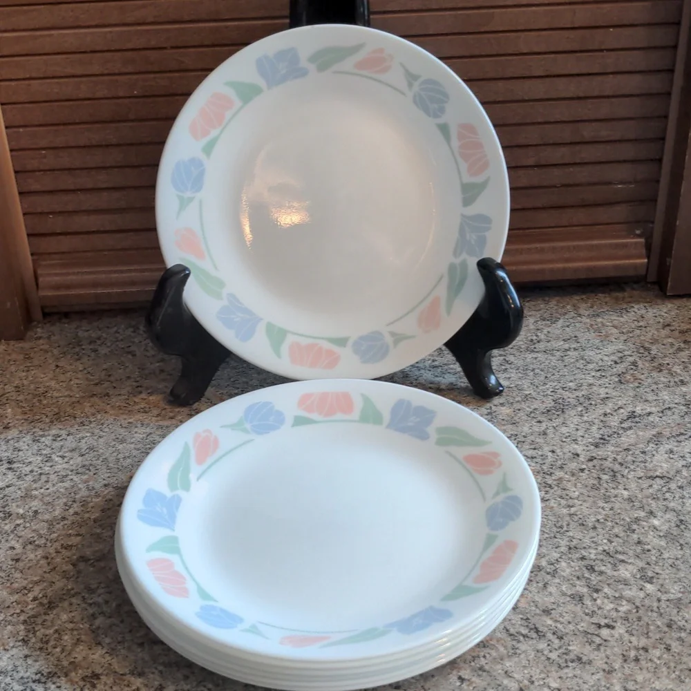 Corelle Friendship Salad Bread Plates Set of 6